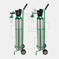 ชุดถังอ๊อกซิเจน แบบอลูมิเนียม ขนาด 1.2Q