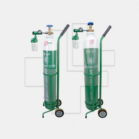 ชุดถังอ๊อกซิเจน-พร้อมรถเข็น-no10 ชุดถังอ๊อกซิเจน-พร้อมรถเข็น-no10